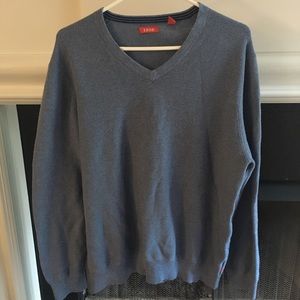 izod blue vneck sweater